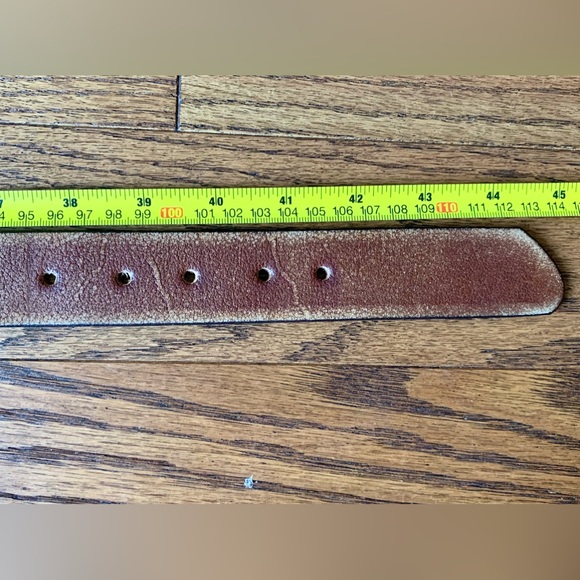 Eterio full grain leather belt Vintage size 44” - Picture 4 of 11